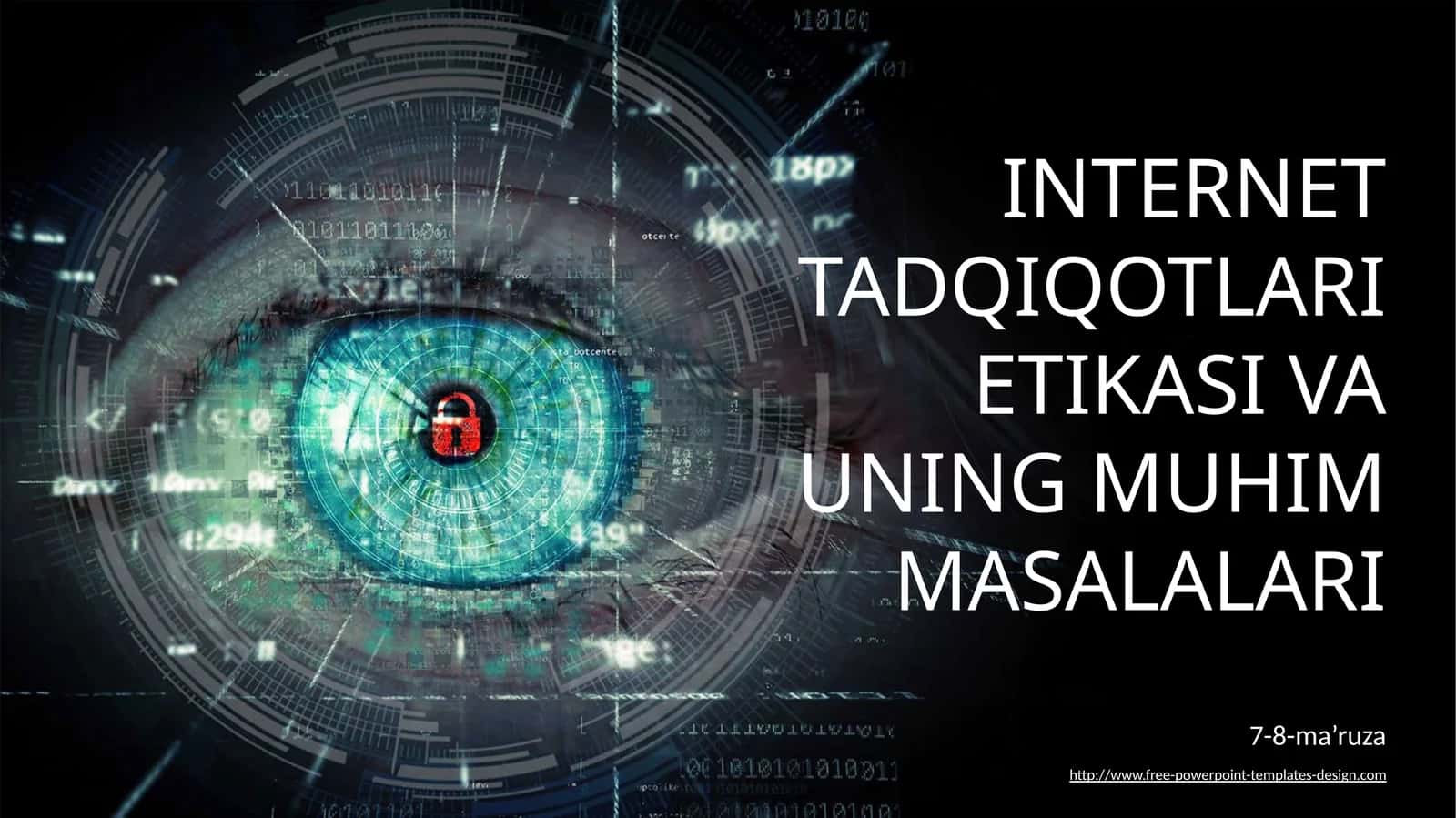 INTERNET TADQIQOTLARI ETIKASI VA UNING MUHIMMASALALARI 1