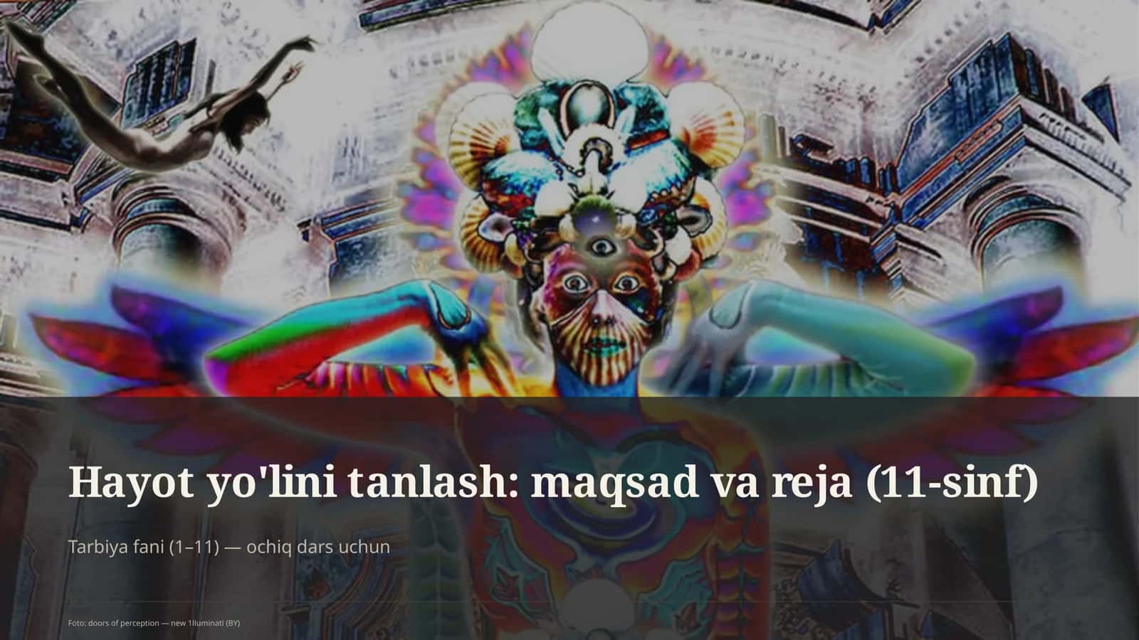 Hayot yo'lini tanlash: maqsad va reja (11-sinf) 1