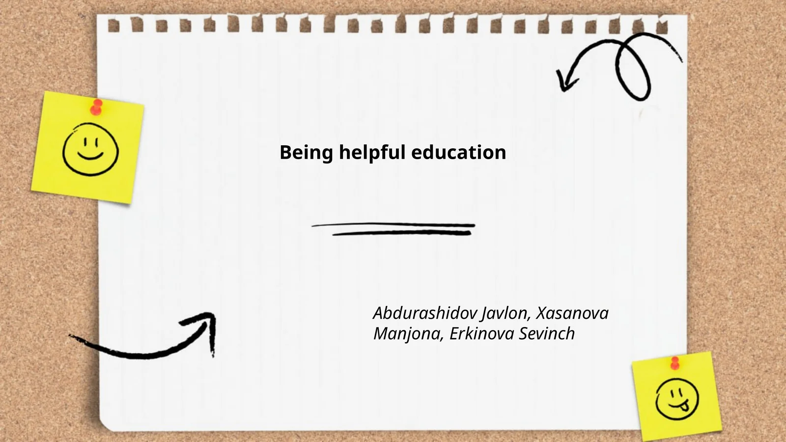 Being helpful education 1