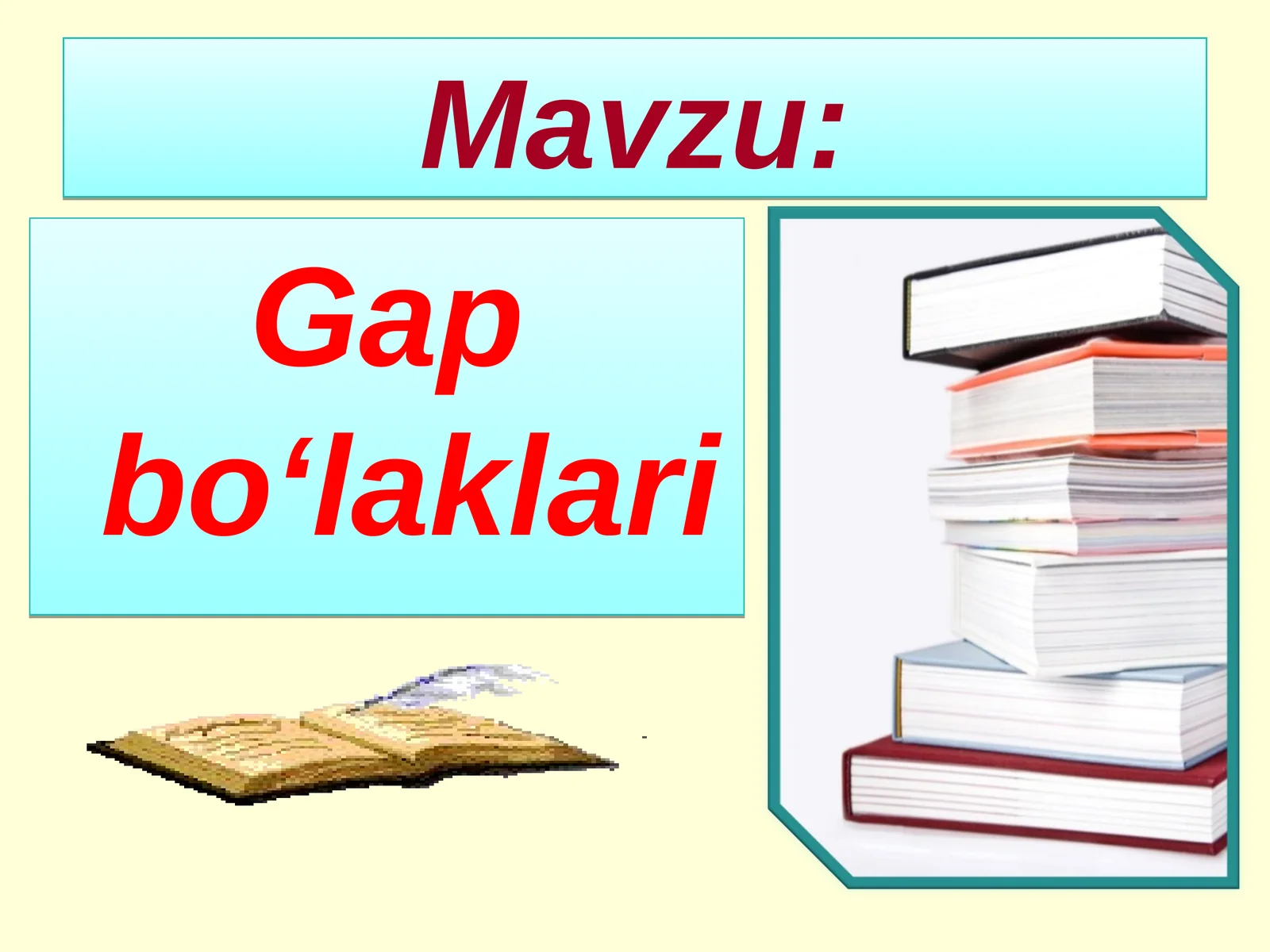Gap bo‘laklari 1