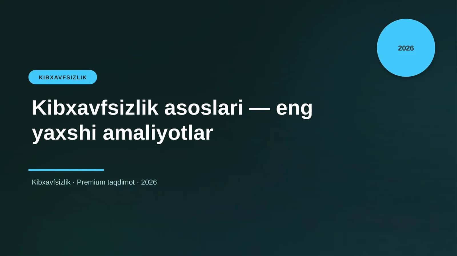Kibxavfsizlik 1
