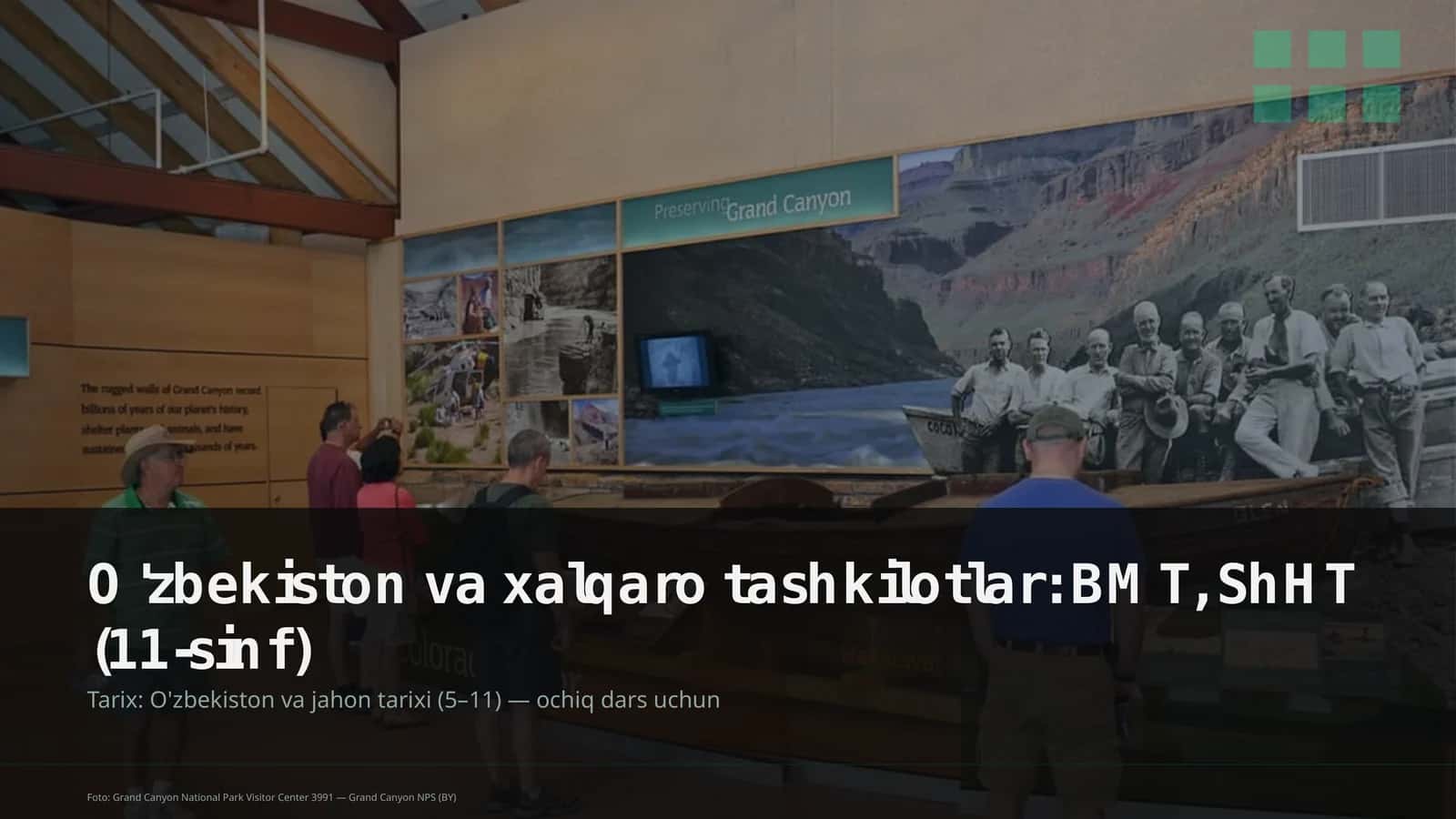O'zbekiston va xalqaro tashkilotlar: BMT, ShHT (11-sinf) 1