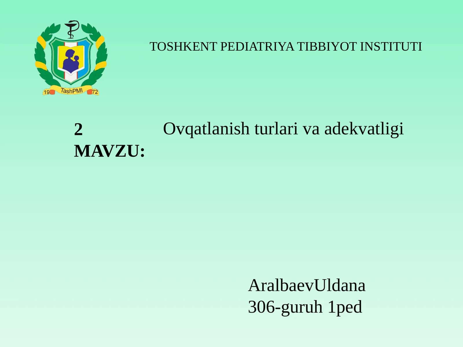 Ovqatlanishturlarivaadekvatligi 1