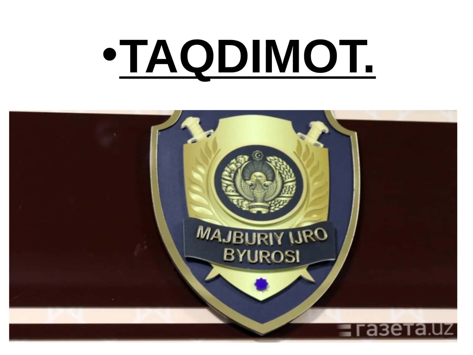 Majburiy Ijro Byurosi faoliyati 1