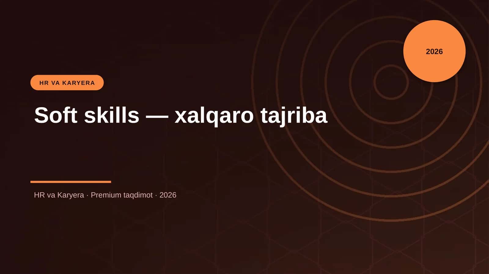 Soft skills — xalqaro tajriba 1