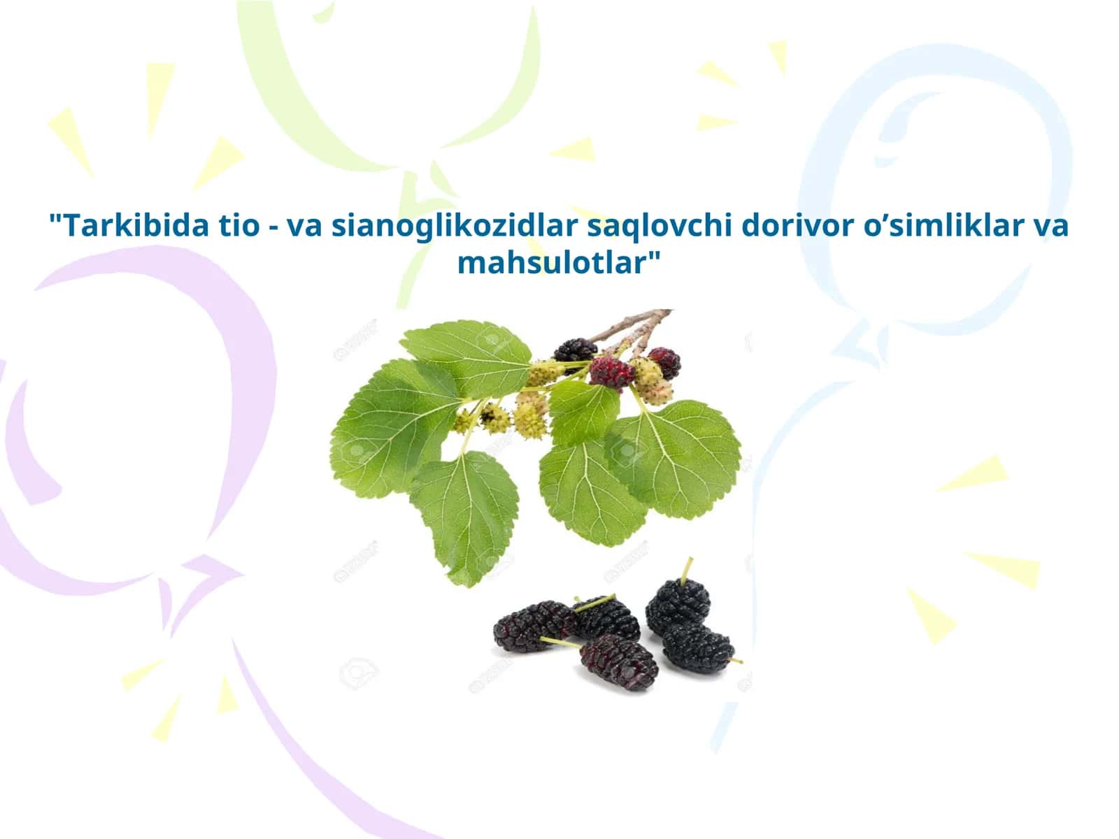 Tioglikozidlar va sianoglikozidlar 1