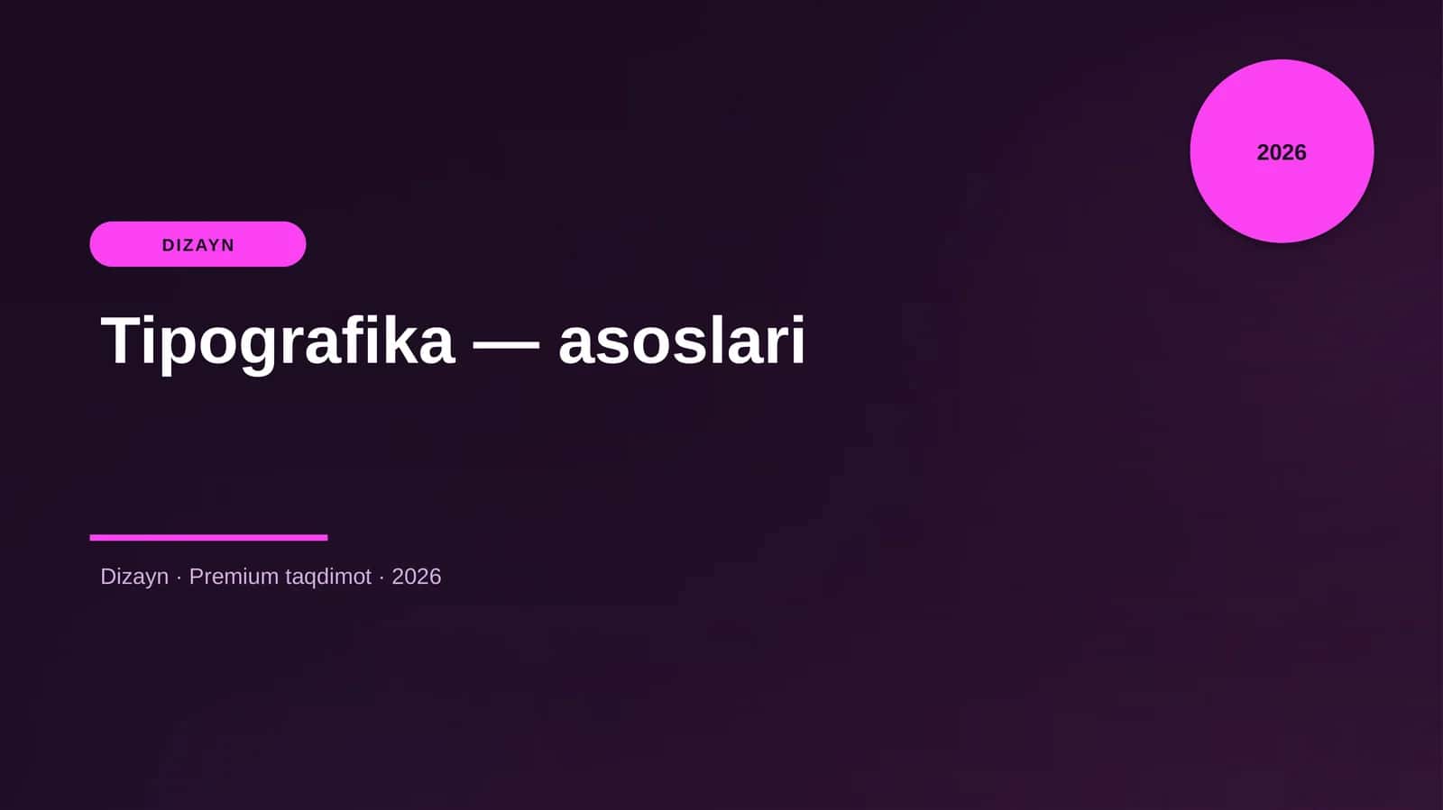 Tipografika — asoslari 1
