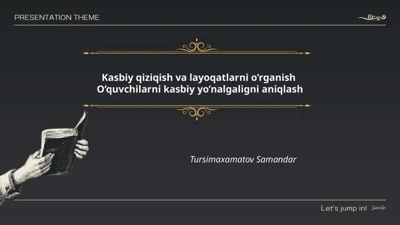 Kasbiy qiziqish va layoqatlarni o’rganish 1