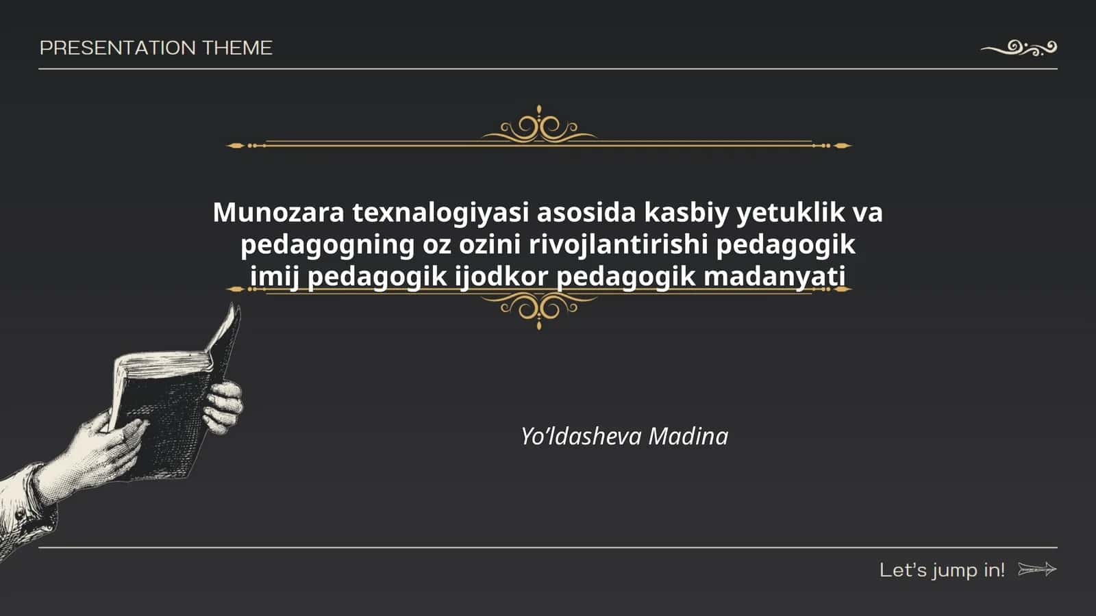 Munozara texnologiyasi va kasbiy yetuklik 1