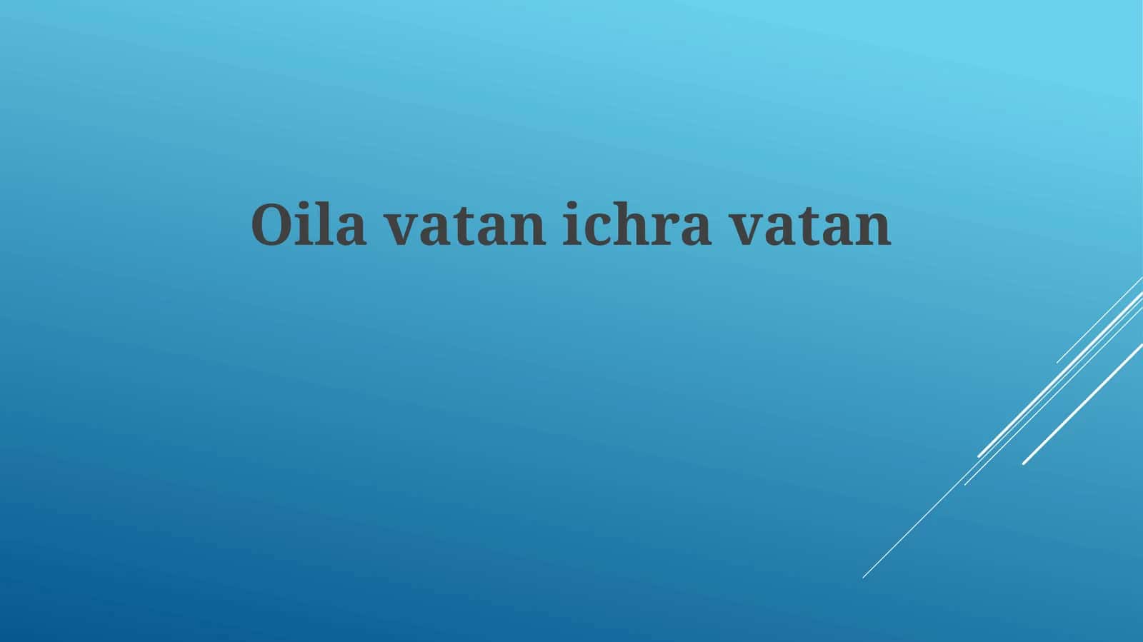 Oila – Vatan ichidagi Vatan 1