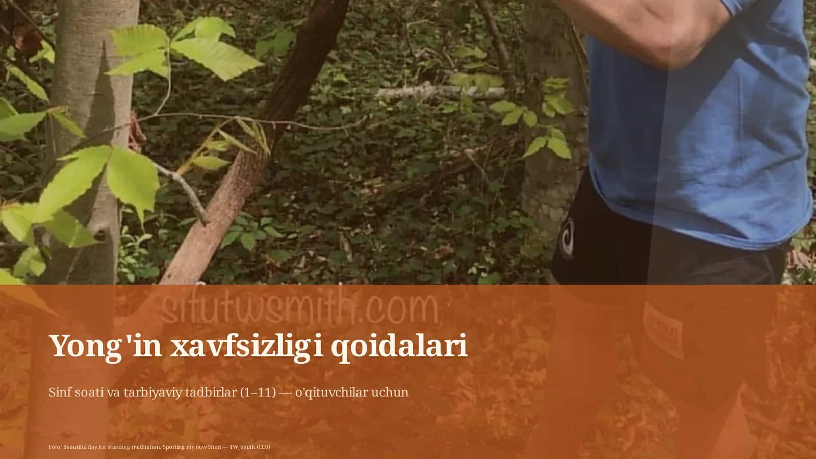 Sinf soati va tarbiyaviy tadbirlar 1