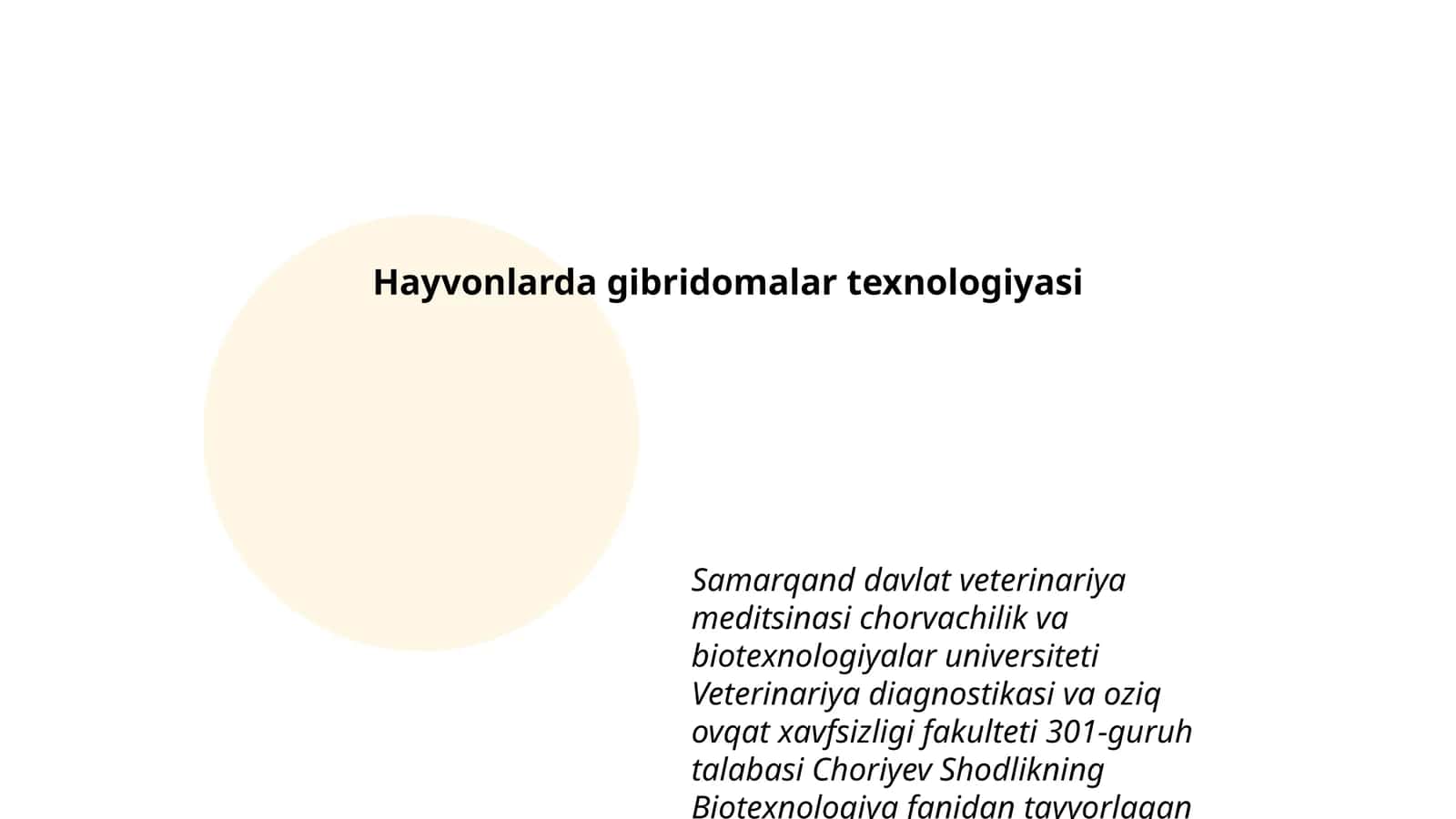 Hayvonlarda gibridomalar texnologiyasi 1