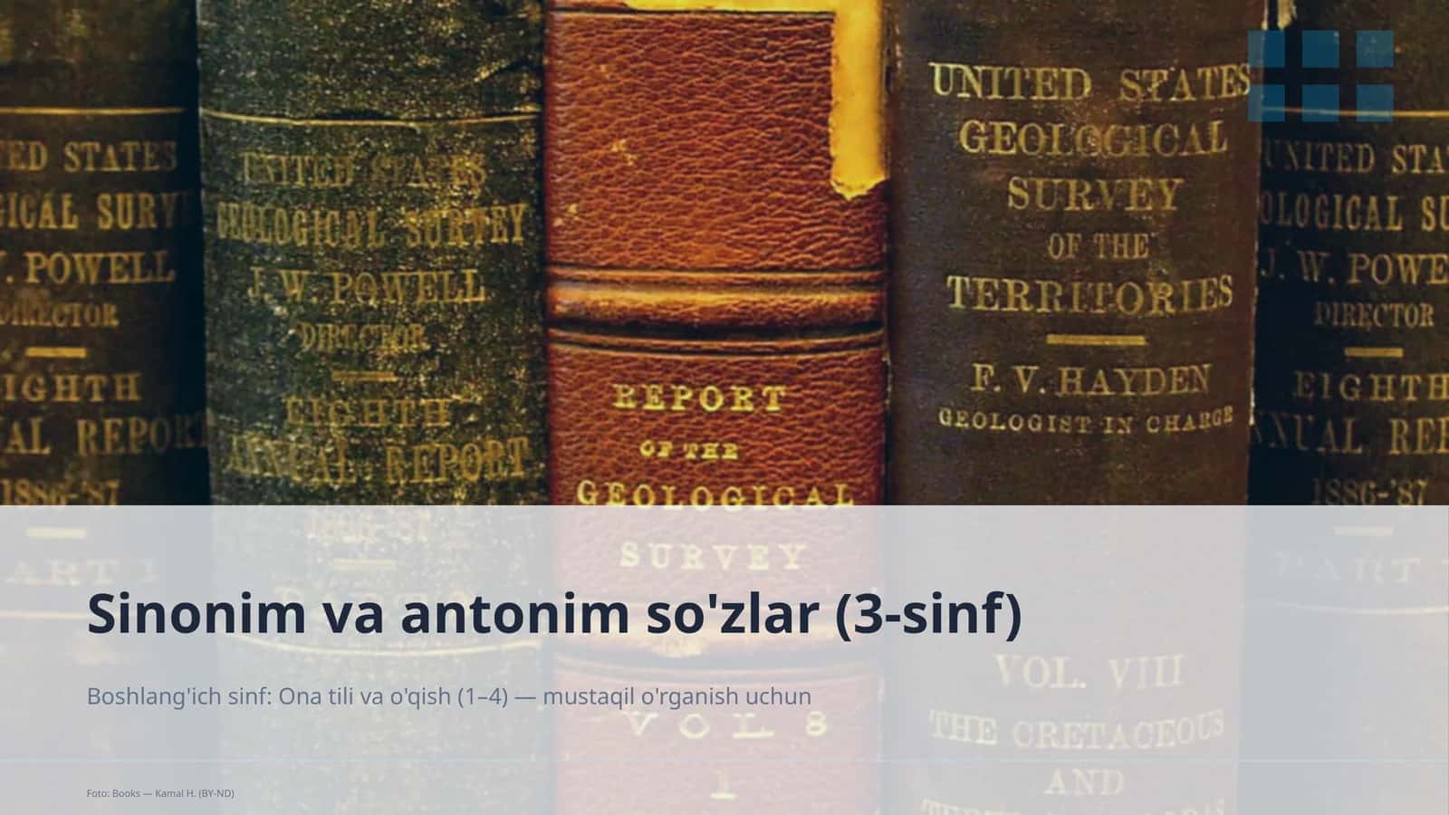 Sinonim va antonim so'zlar (3-sinf) 1