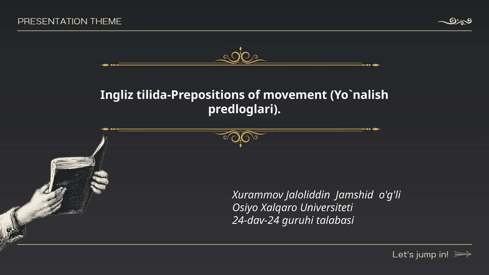 Yo'nalish predloglari turlari 1