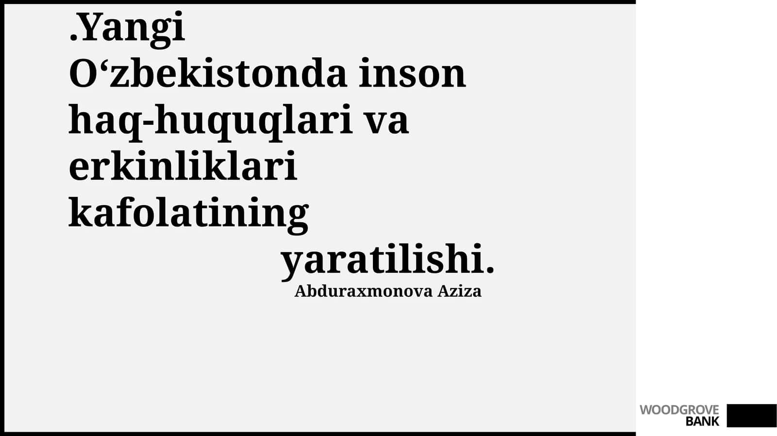 Oʻzbekistonda inson haq-huquqlari va erkinliklari kafolatining yaratilishi 1