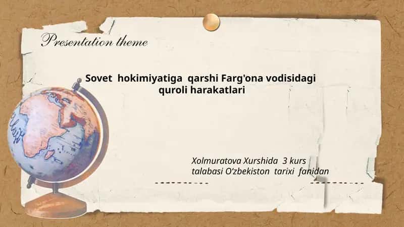Farg'ona vodisidagi quroli harakatlari 1