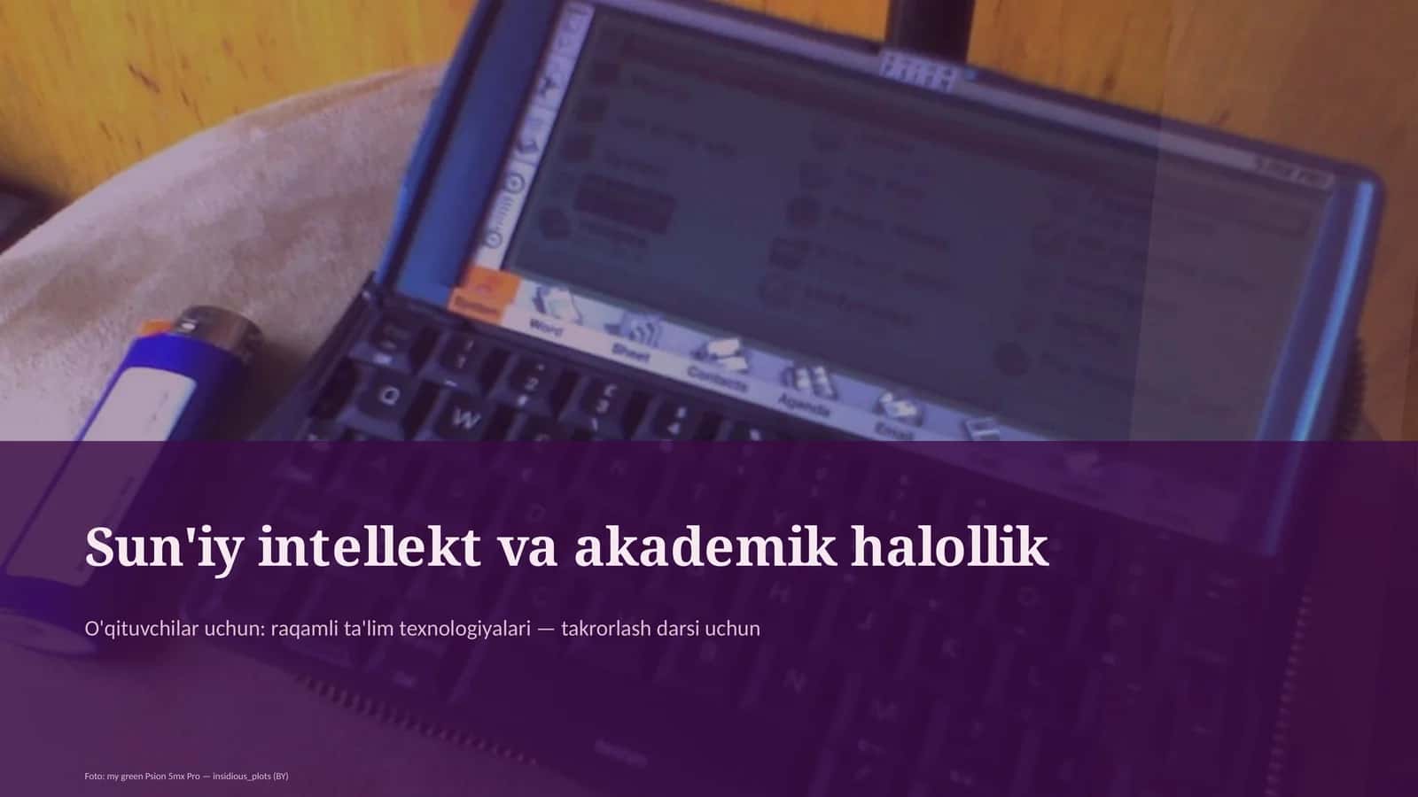 Sun'iy intellekt va akademik halollik 1