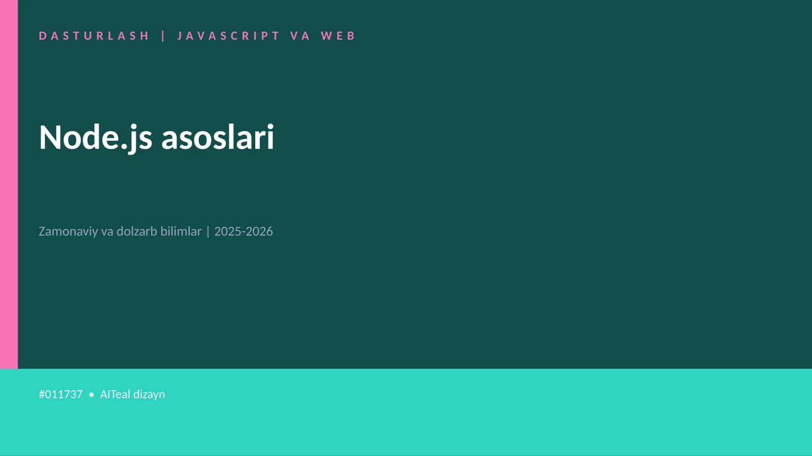 Node.js asoslari 1