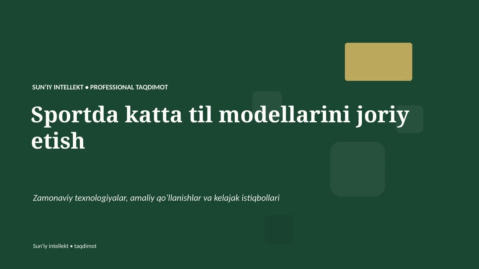 Sportda katta til modellarini joriy etish 1