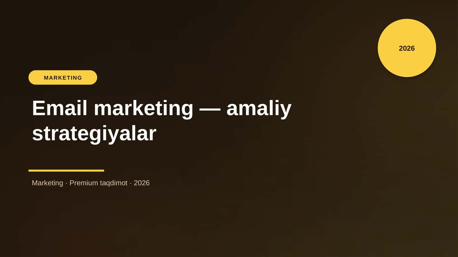 Email marketing — amaliy strategiyalar 1