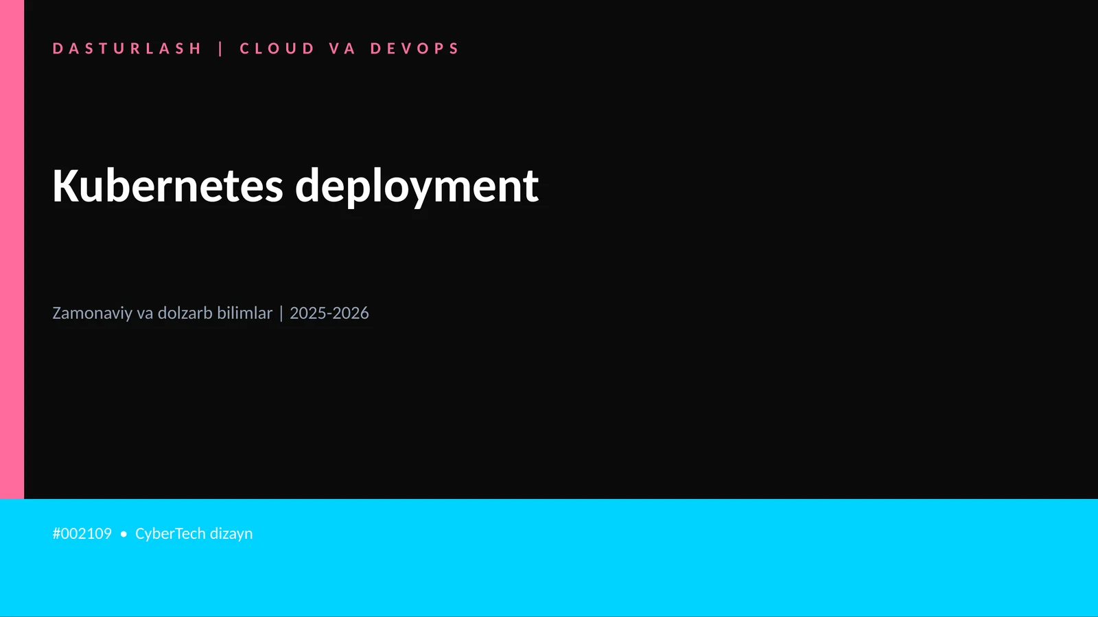 Kubernetes deployment 1