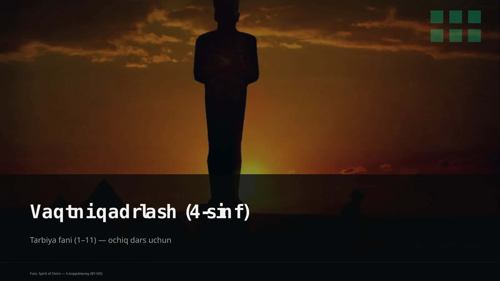 Vaqtni qadrlash (4-sinf) 1