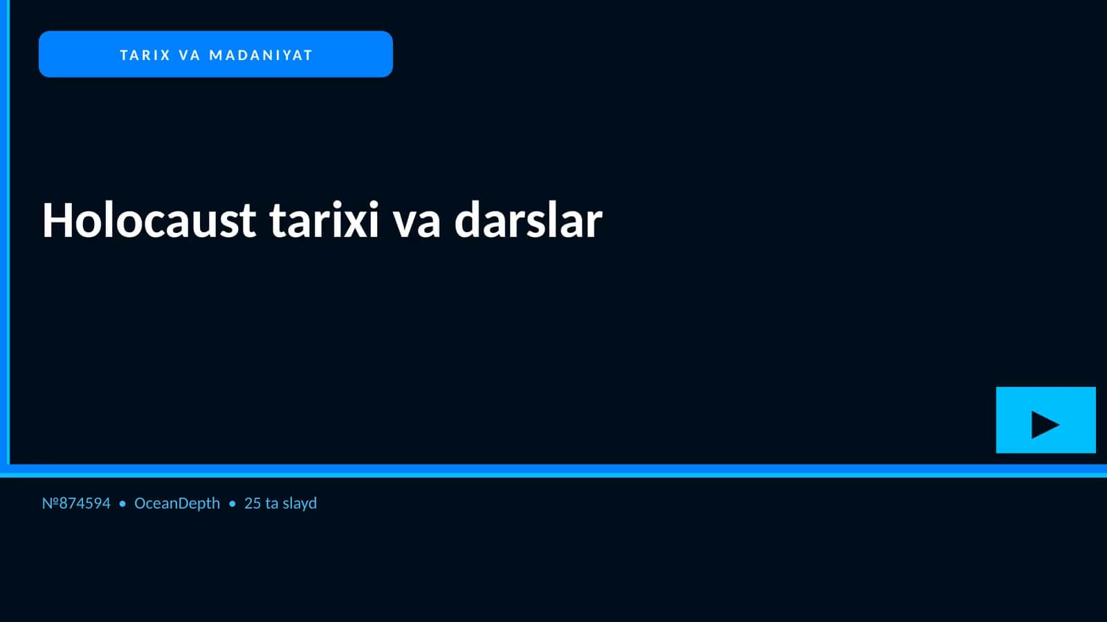 Holocaust tarixi va darslar 1