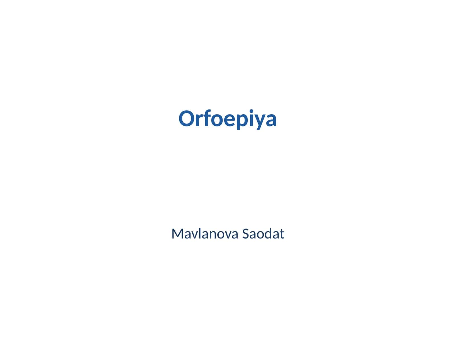 Orfoepiya 1