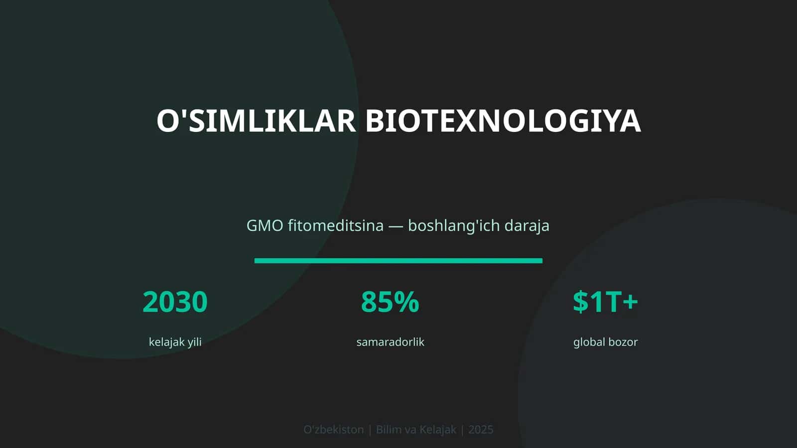 O'simliklar biotexnologiya 1