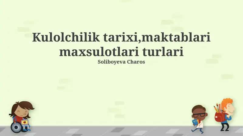 Sopoli ishlab chiqarish turlari 1