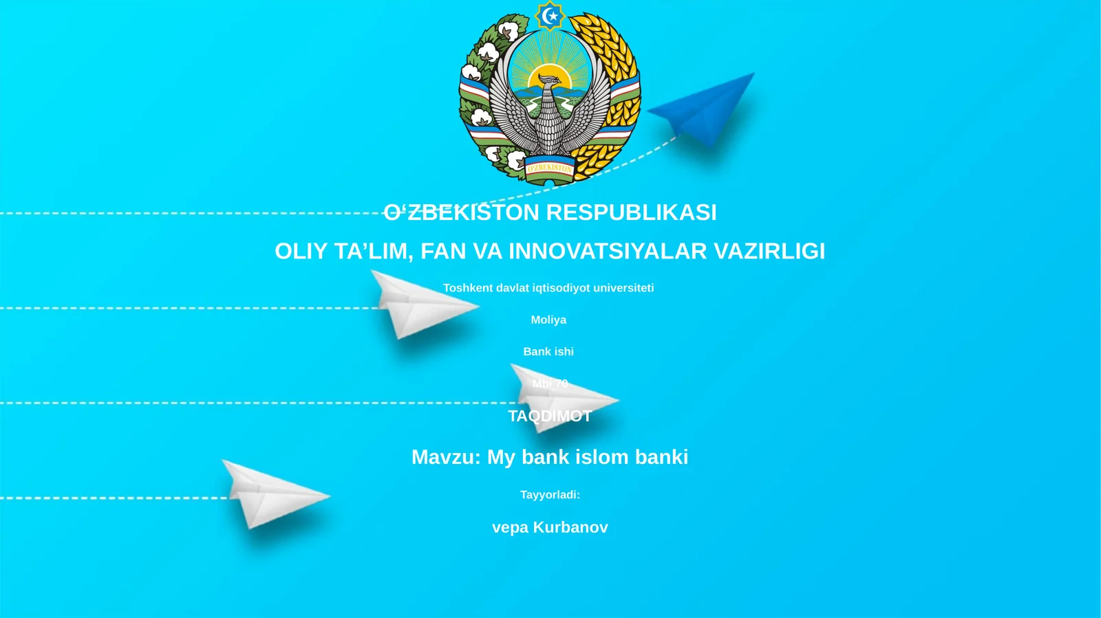 My bank islom banki 1