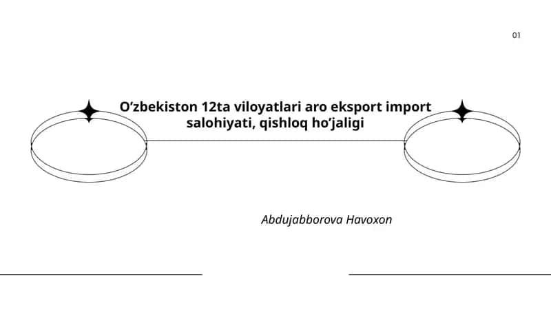 Toshkent viloyatining eksport salohiyati 1