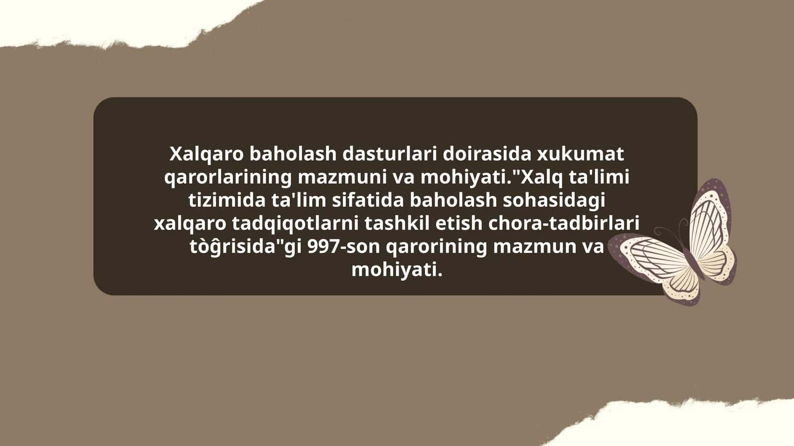 Xalqaro baholash dasturlari 1