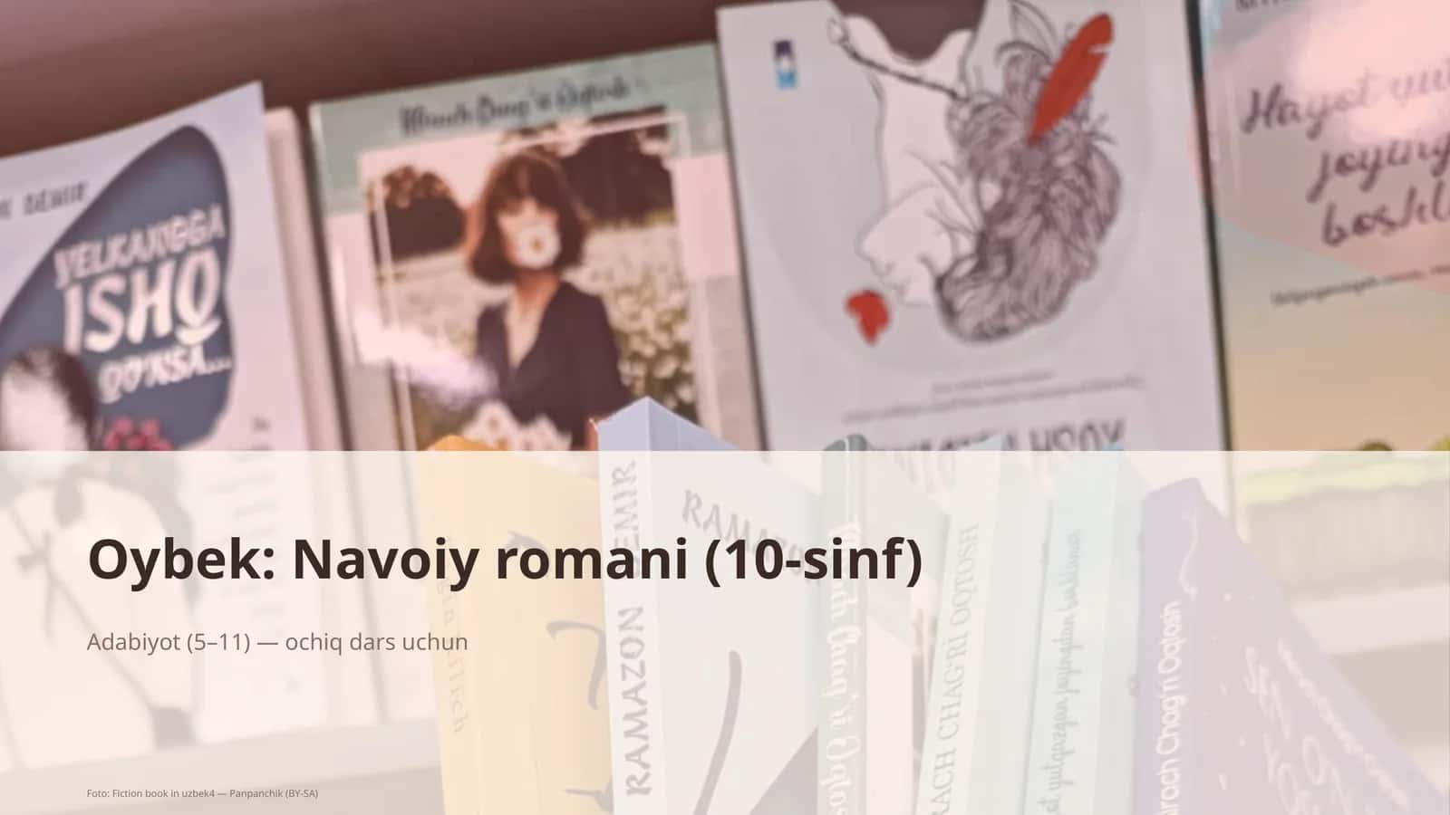 Oybek: Navoiy romani (10-sinf) 1