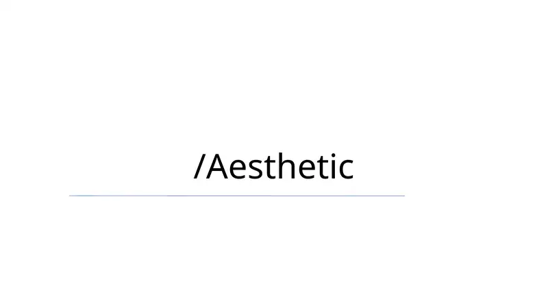 Estetikani Aniqlash 1