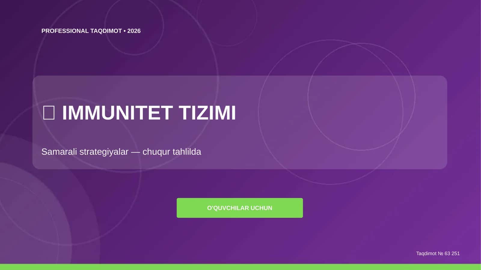 IMMUNITET TIZIMI 1