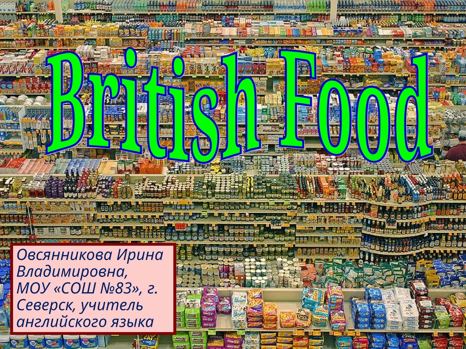 British Food 1