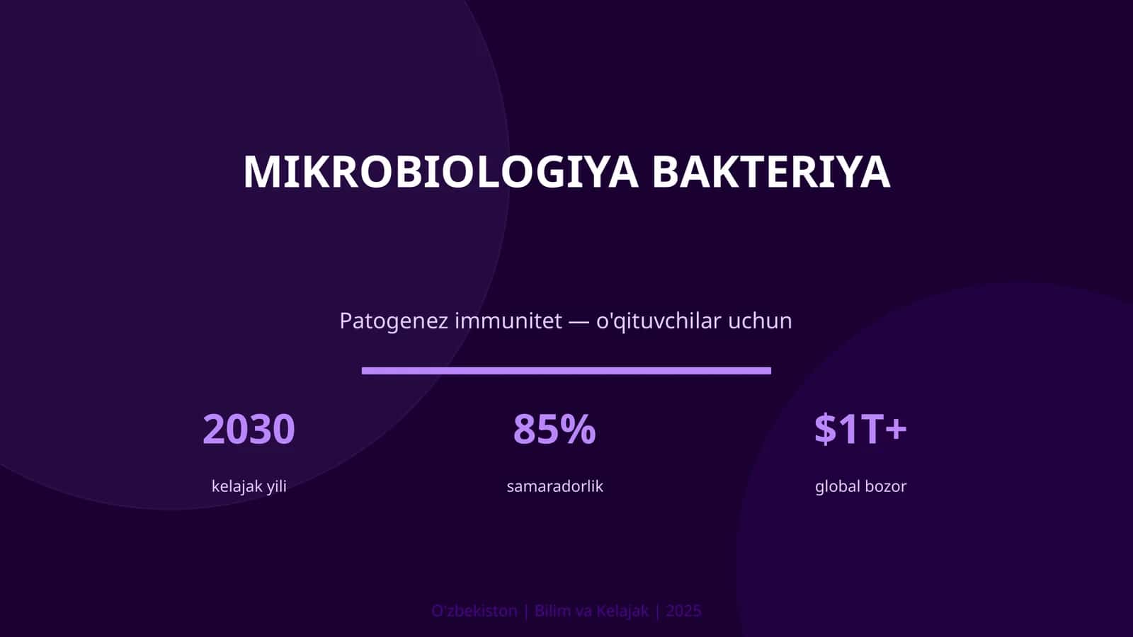 MIKROBIOLOGIYA BAKTERIYA 1