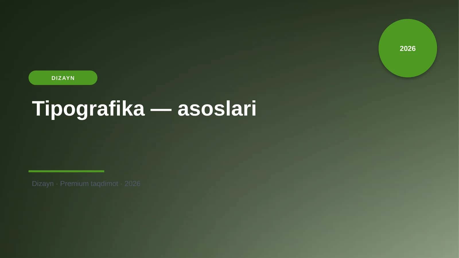 Tipografika — asoslari 1
