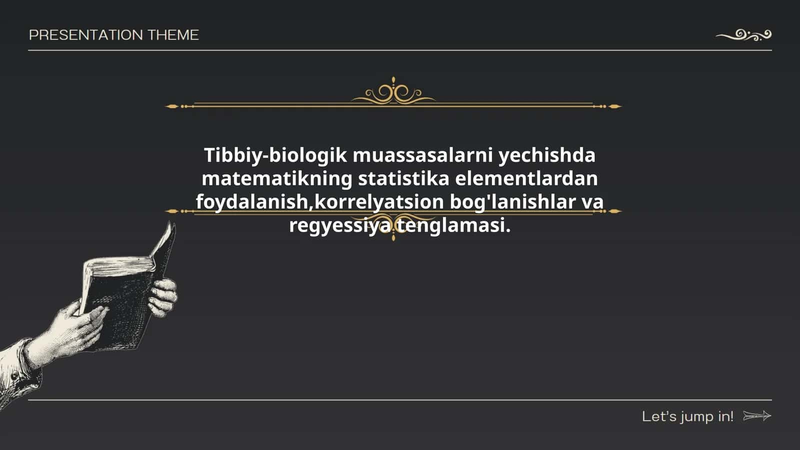 Tibbiy-biologik ma'lumotlarni tahlil qilishda statistik metodlar 1