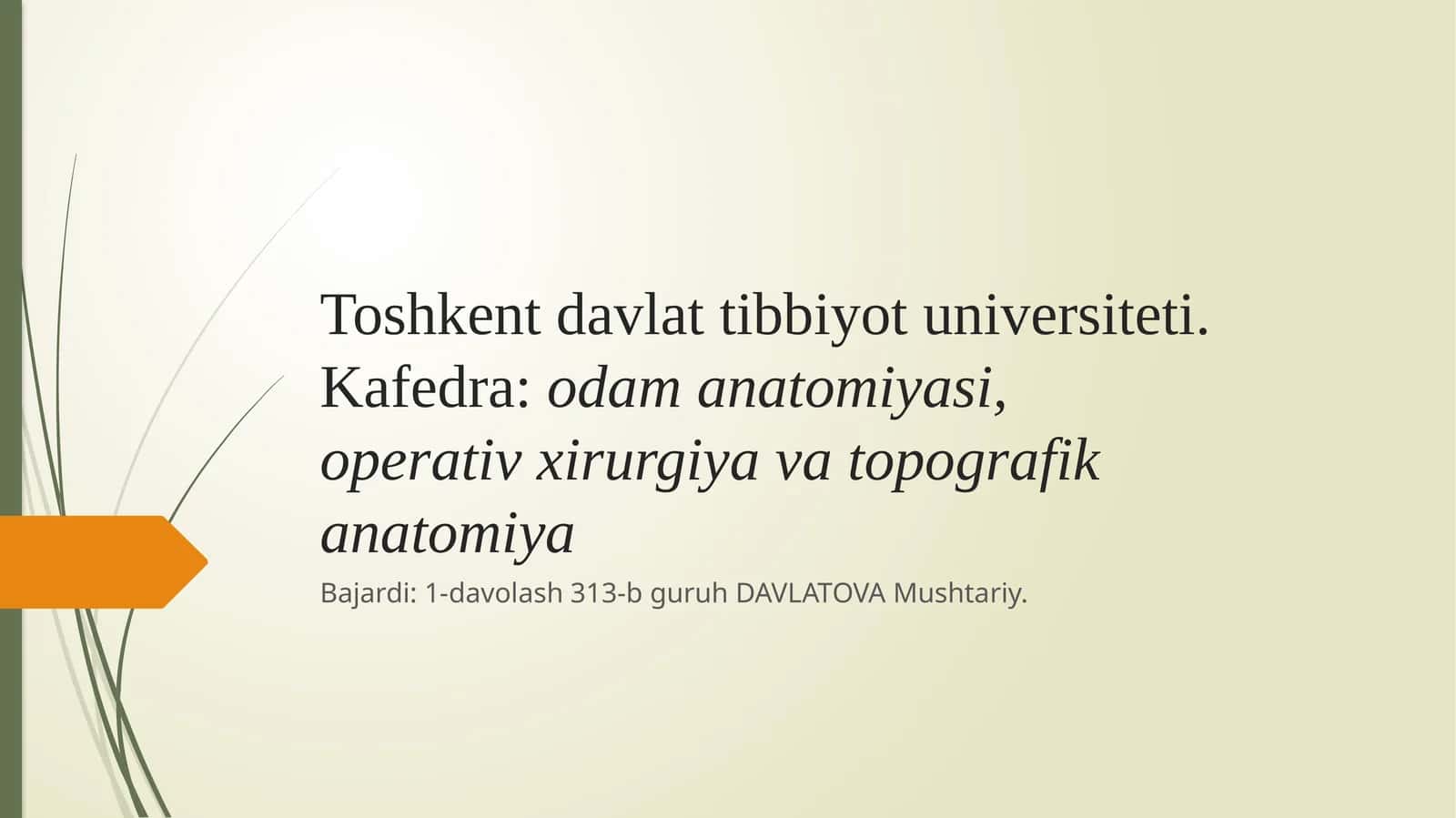 Qo'l va oyoq qon tomirlarida bajariladigan zamonaviy rekonstruktiv operatsiyalar 1