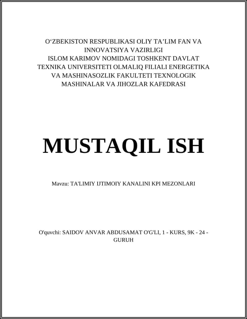 TA'LIMIY IJTIMOIY KANALINI KPI MEZONLARI 1