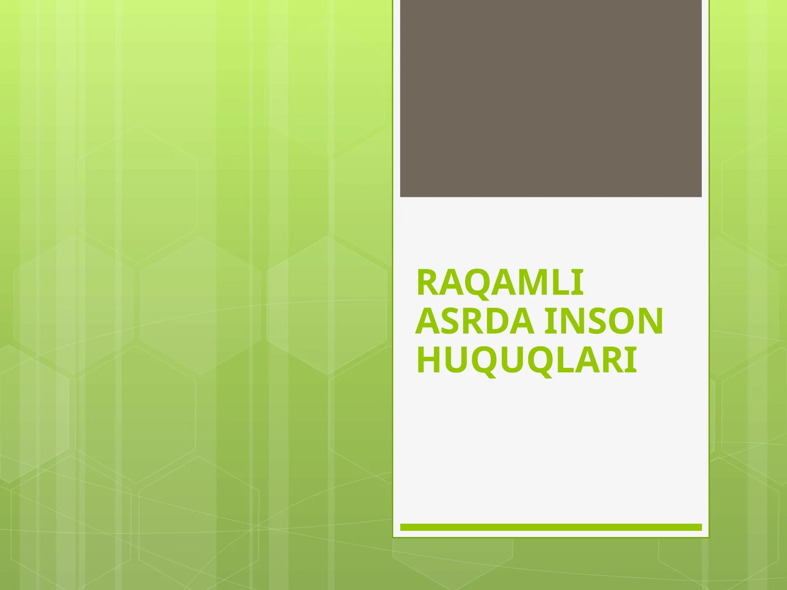 RAQAMLI ASRDA INSON HUQUQLARI 1