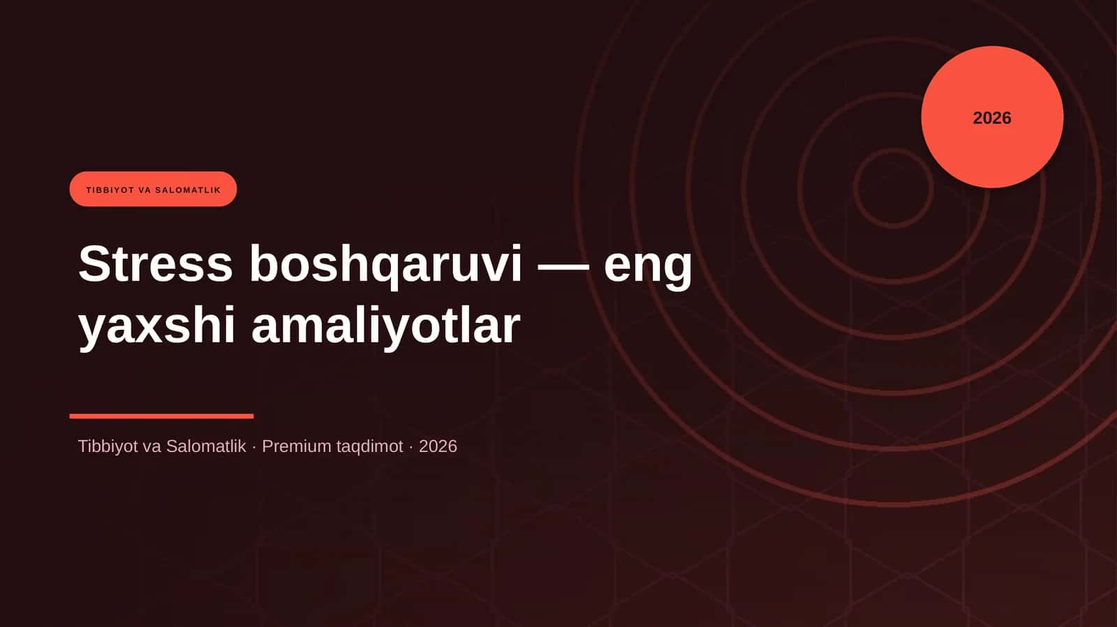 Stress boshqaruvi — eng yaxshi amaliyotlar 1