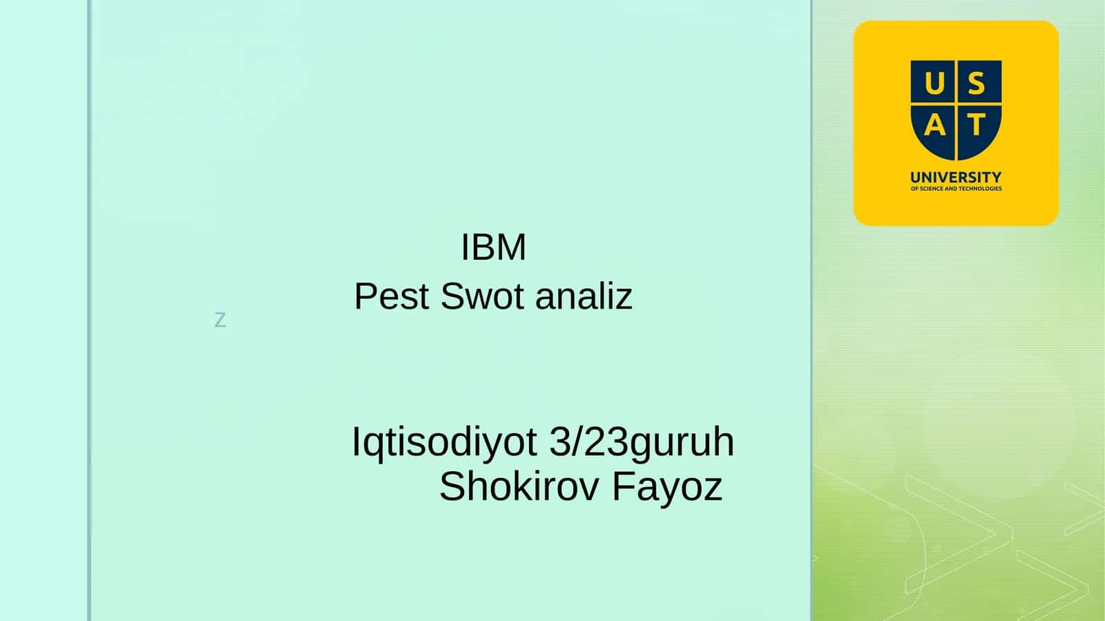 IBMPest Swotanaliz 1