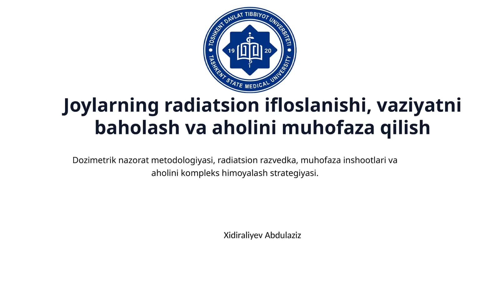 Radioaktiv Ifloslanishning Kelib Chiqish Sabablari 1