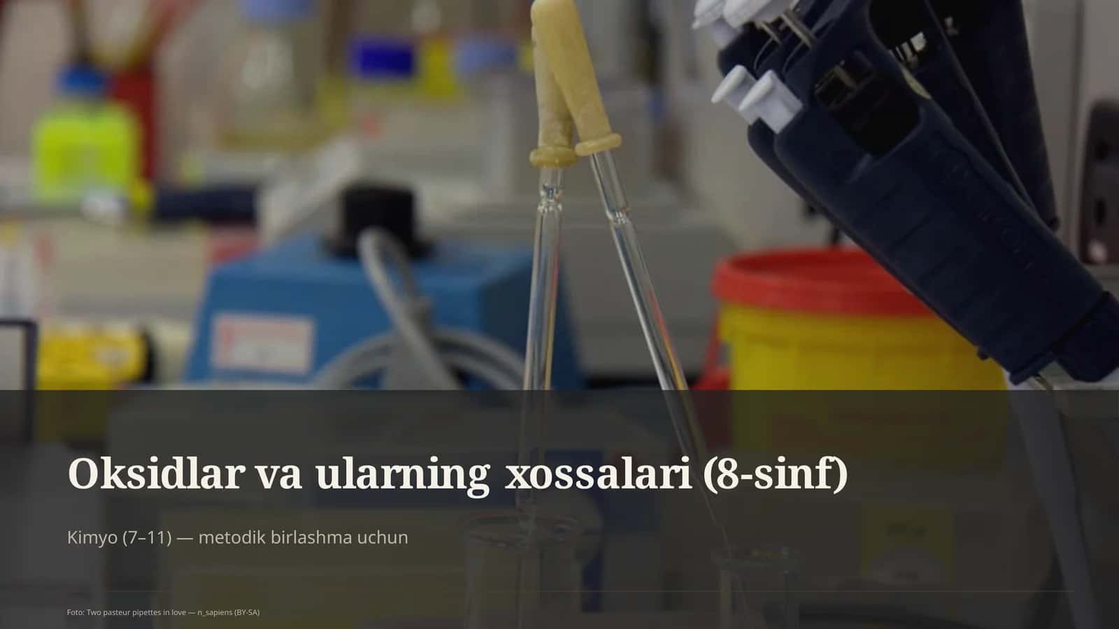 Oksidlar va ularning xossalari (8-sinf) 1