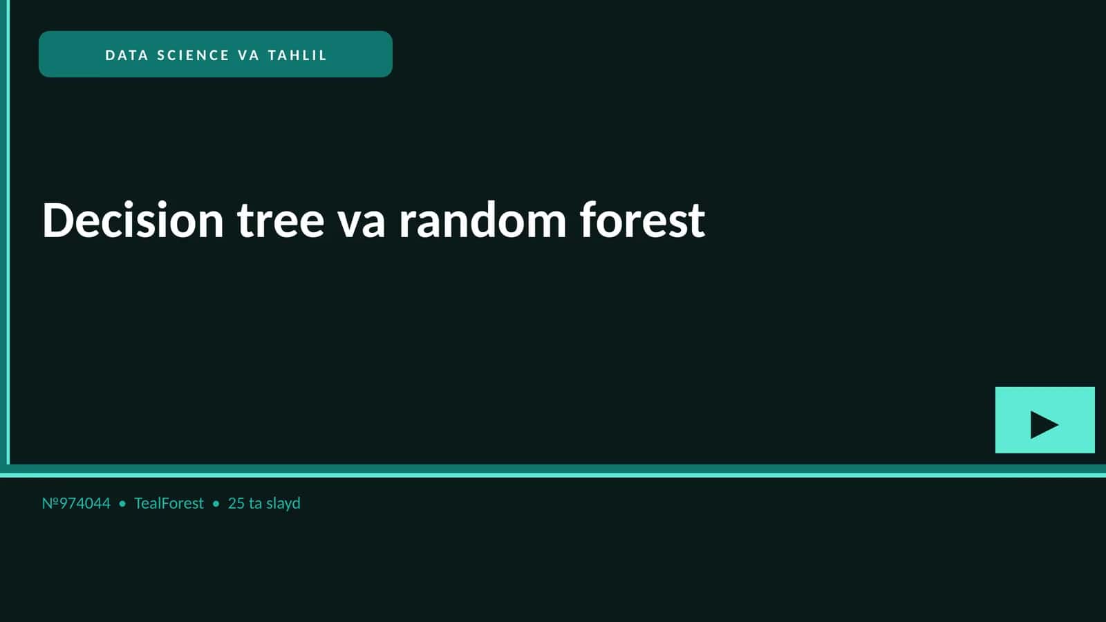 DATA SCIENCE VA TAHLIL 1