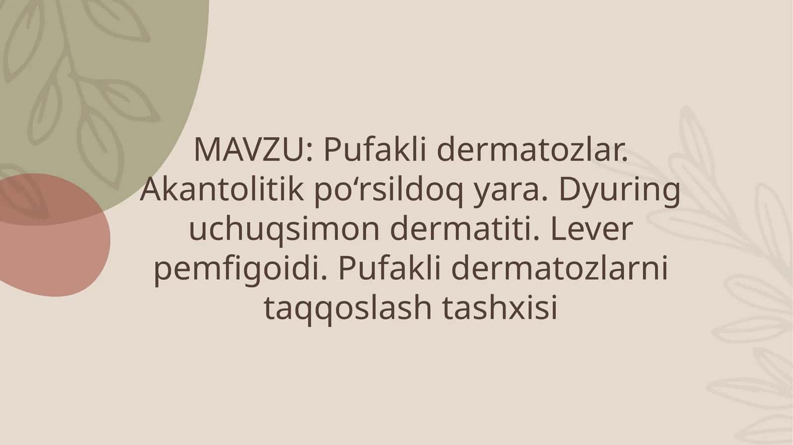 Pufaklidermatozlar 1