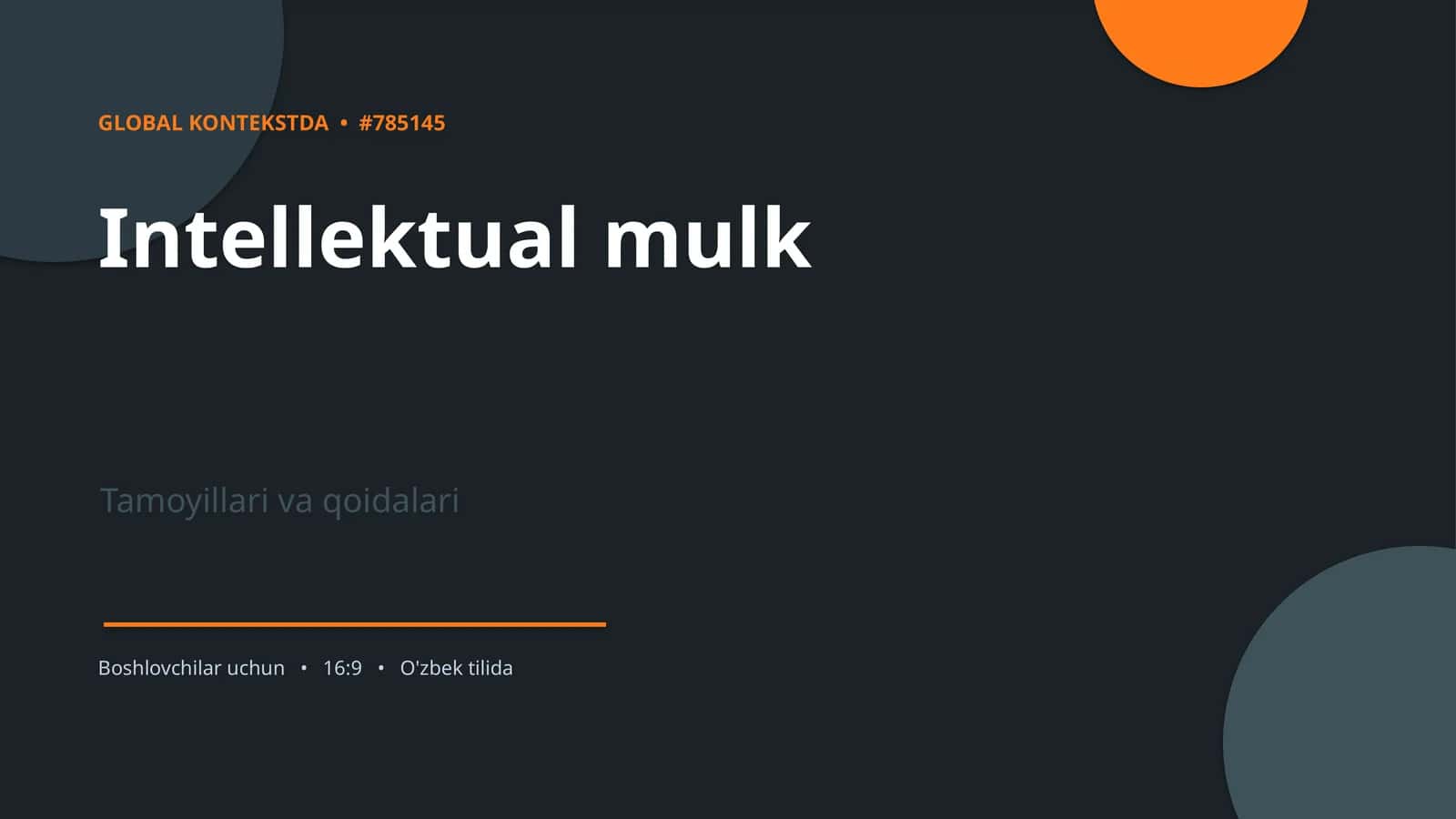 Intellektual mulk 1